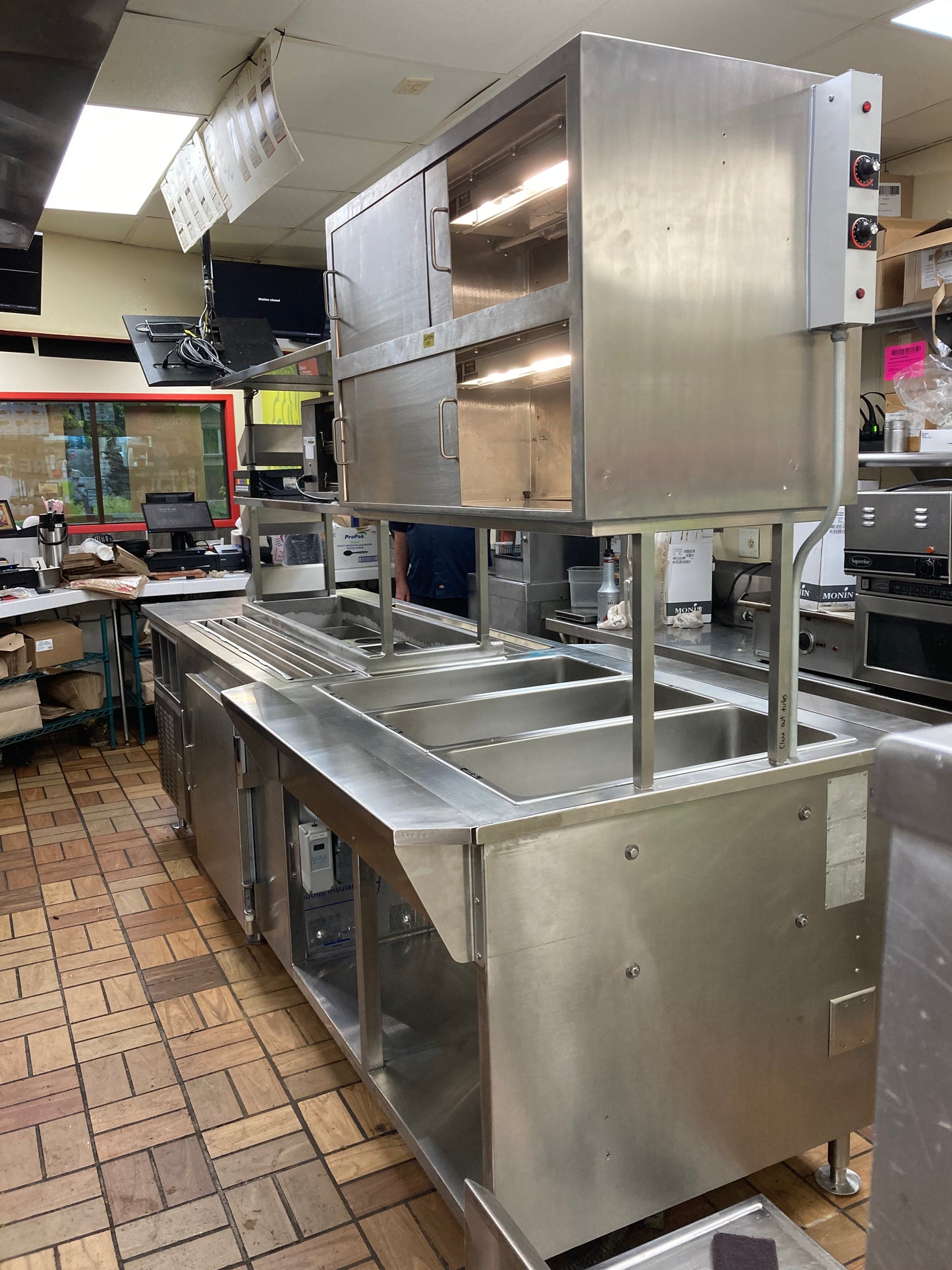 Refurbished Prep Table (Existing cold well)