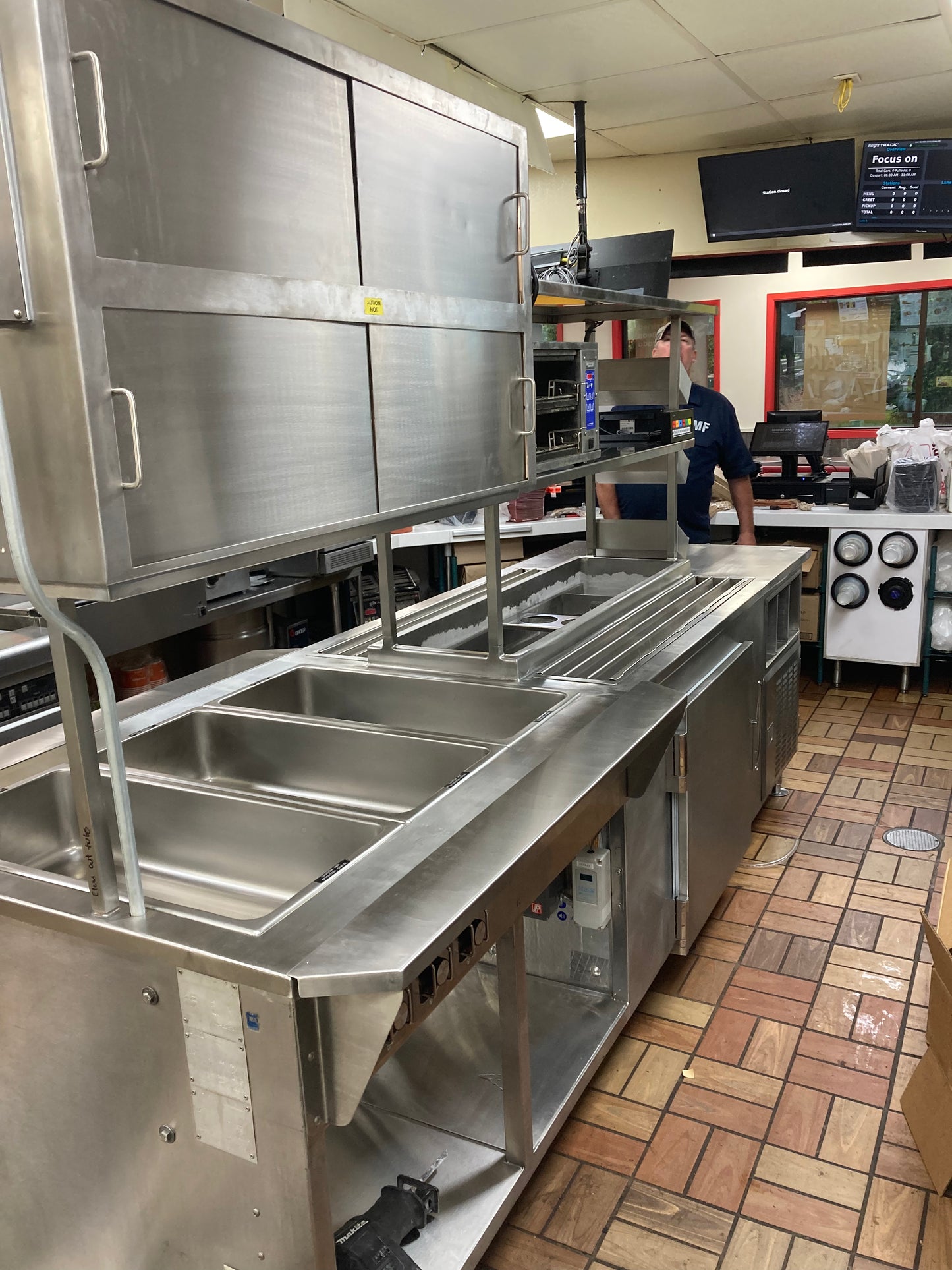 Refurbished Prep Table (Existing cold well)